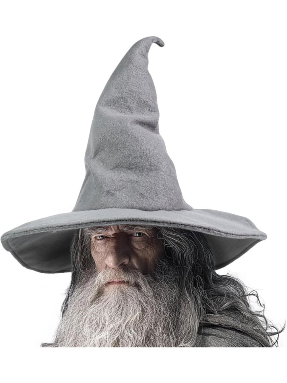 Halloween Grey 18IN Wizard Witch Hats Costume For Christmas Masquerade Carnivals